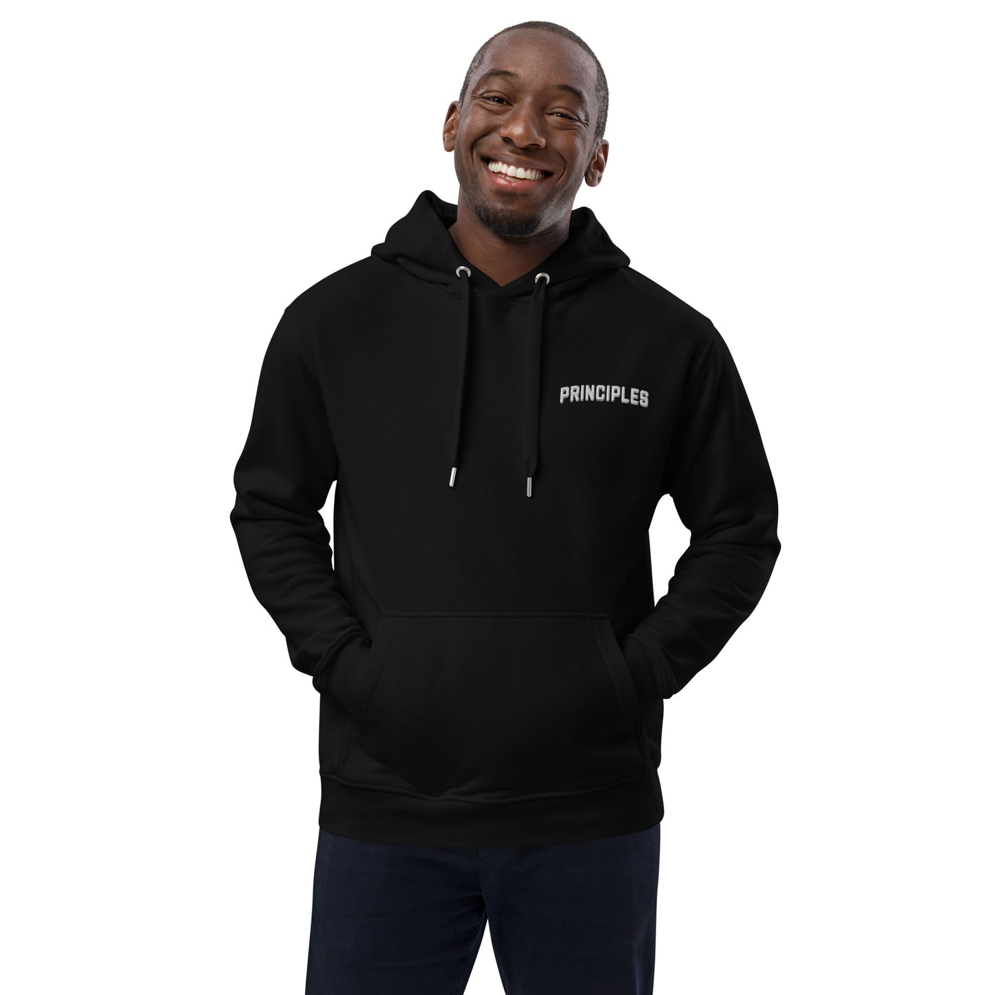 Principle Embroidery Premium eco hoodie