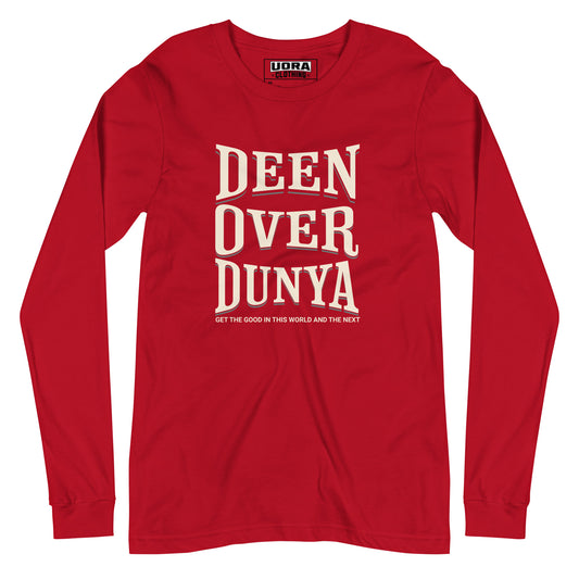 Deen Over Dunya Unisex Long Sleeve Tee